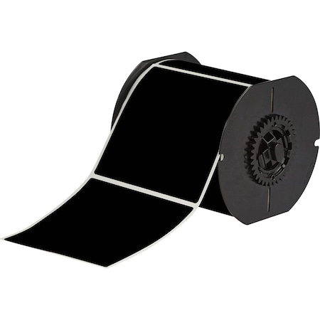 Brady B33 Series Weather Resistant Outdoor Polyester Labels 4 in H x 4 in W BK 400/RL B33-161-8591-BK